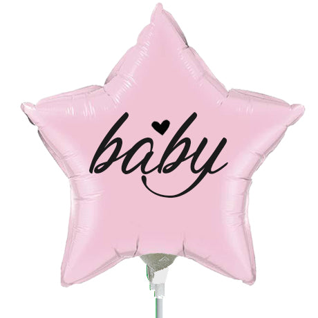 Baby Script Star Gift Balloon