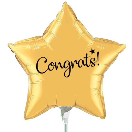 Congratulations Script Star Gift Balloon