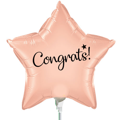 Congratulations Script Star Gift Balloon