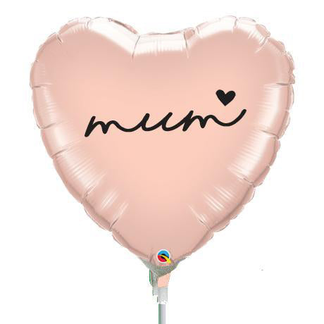 Mum Script Heart Gift Balloon