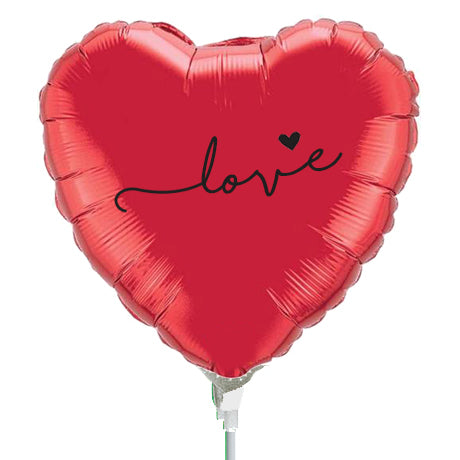 Love Script Heart Gift Balloon